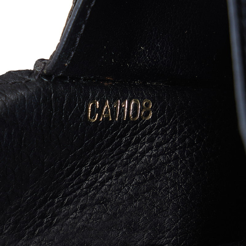 Louis Vuitton Monogram Portfolio Double V Long Wallet M64319 Black Brown PVC Leather  Louis Vuitton