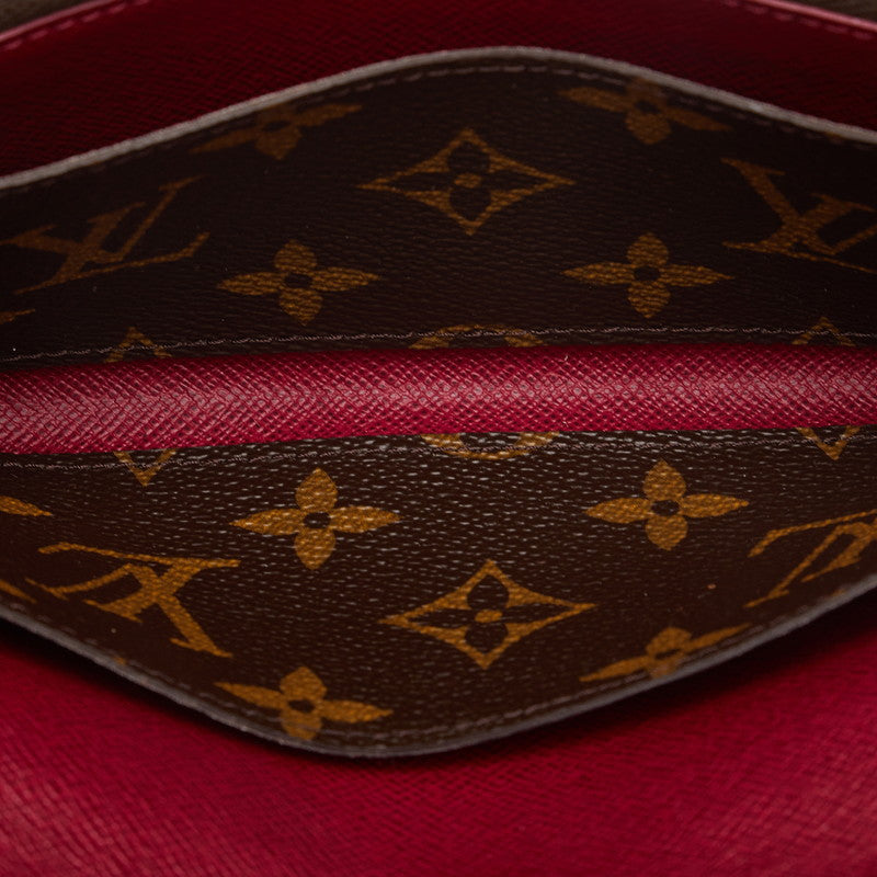 Louis Vuitton Monogram Portfolio — Emily Long Wallet M60697 Fushai Brown PVC Leather  Louis Vuitton