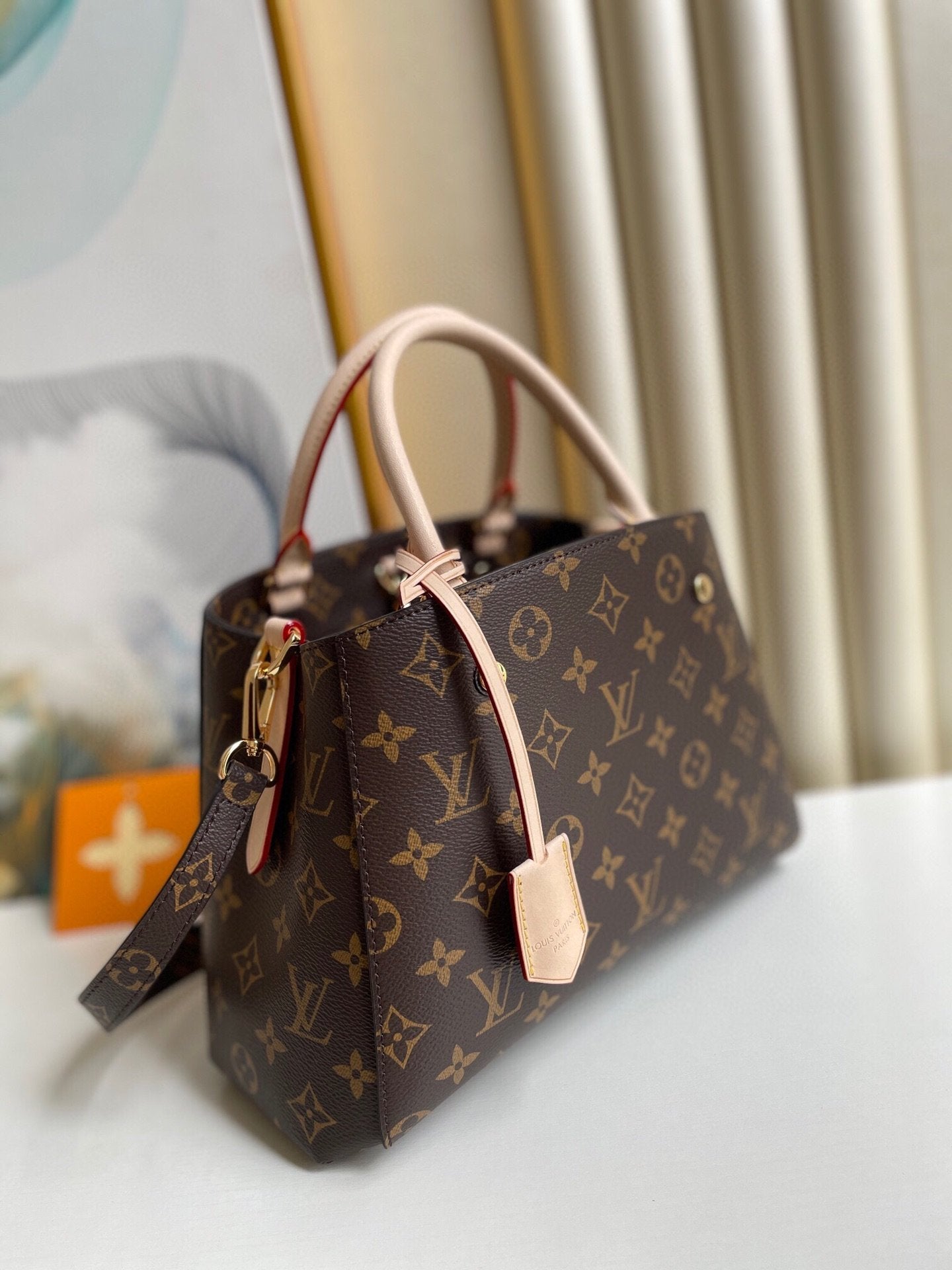 LV Montaigne GLAMI Monogram Canvas For Women,  Shoulder And Crossbody Bags 11.4in/29cm LV M41055