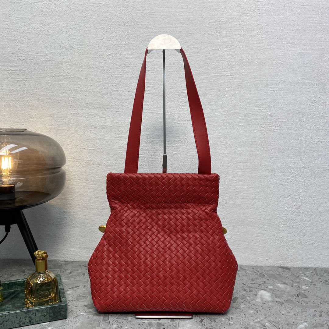 GLAMI Intrecciato Shoulder Bag Red, For Women, WomenÃ¢â‚¬â„¢s Bags 10.2in/26cm