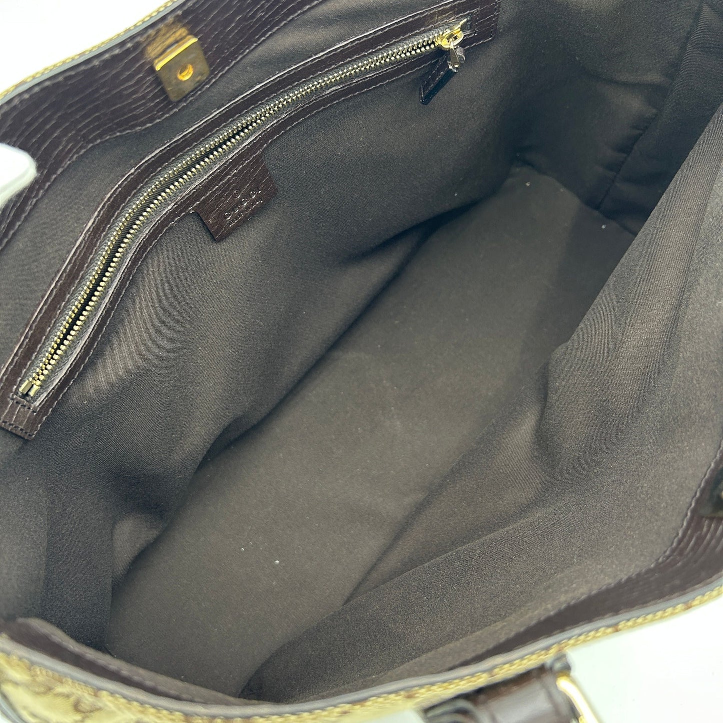 GLM-- GG Canvas Horsebit Web Tote - Brown Shoulder Bags, Handbags WD271720
