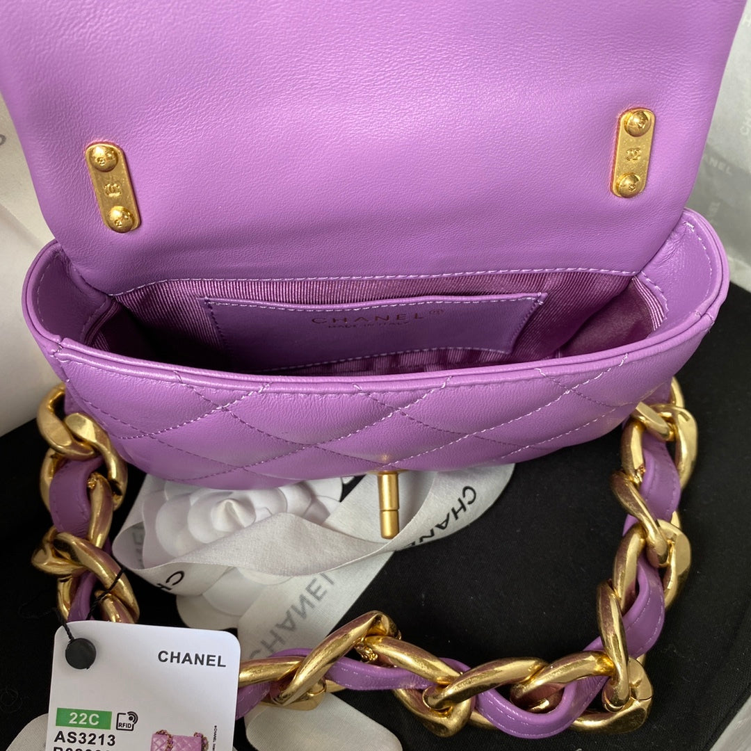 CHLMini GlamIap Bag Purple For Women Bags Shoulder And Crossbody Bags 6.6in/17cm AS3213