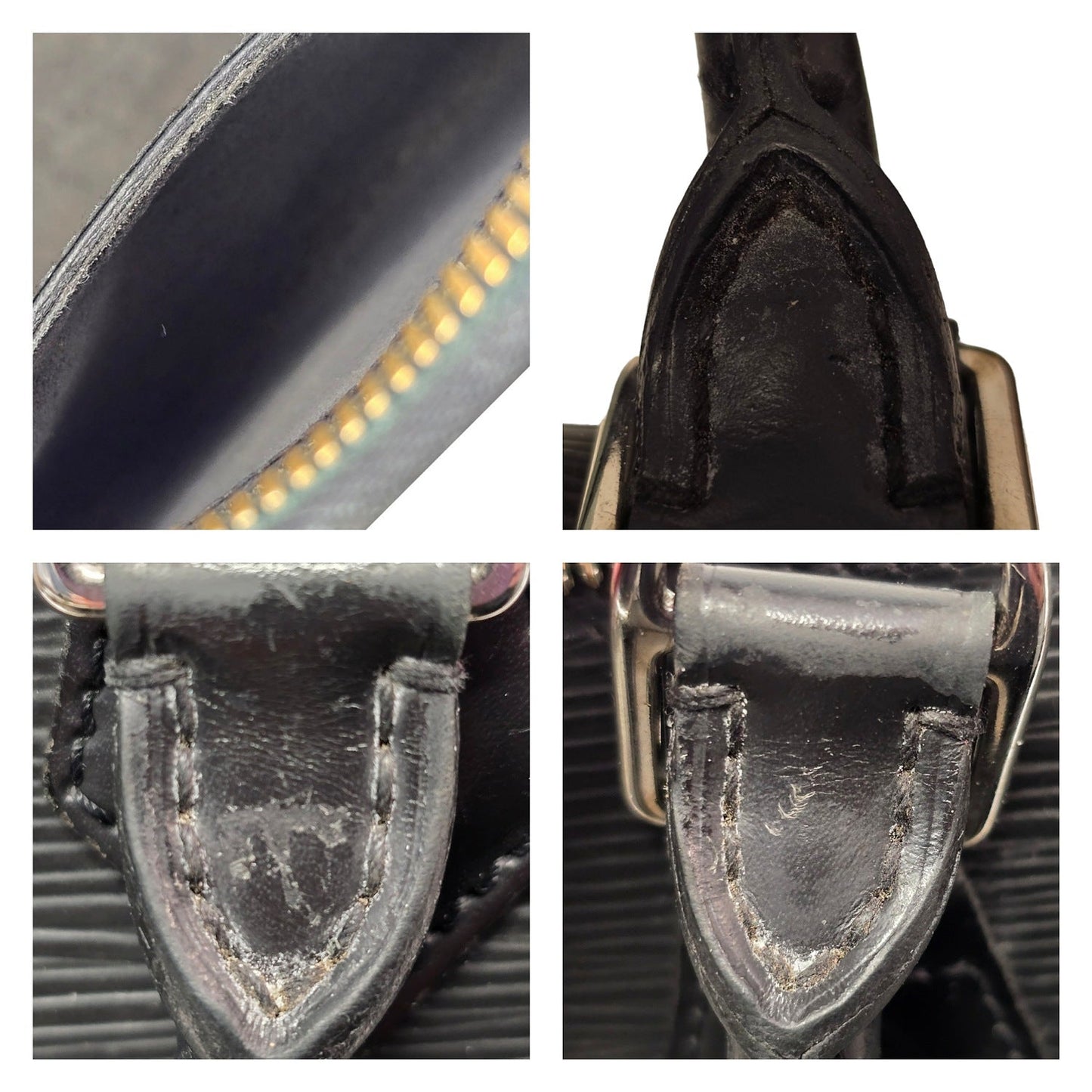 Louis Vuitton 2006 Black EPI Alma PM Satchel