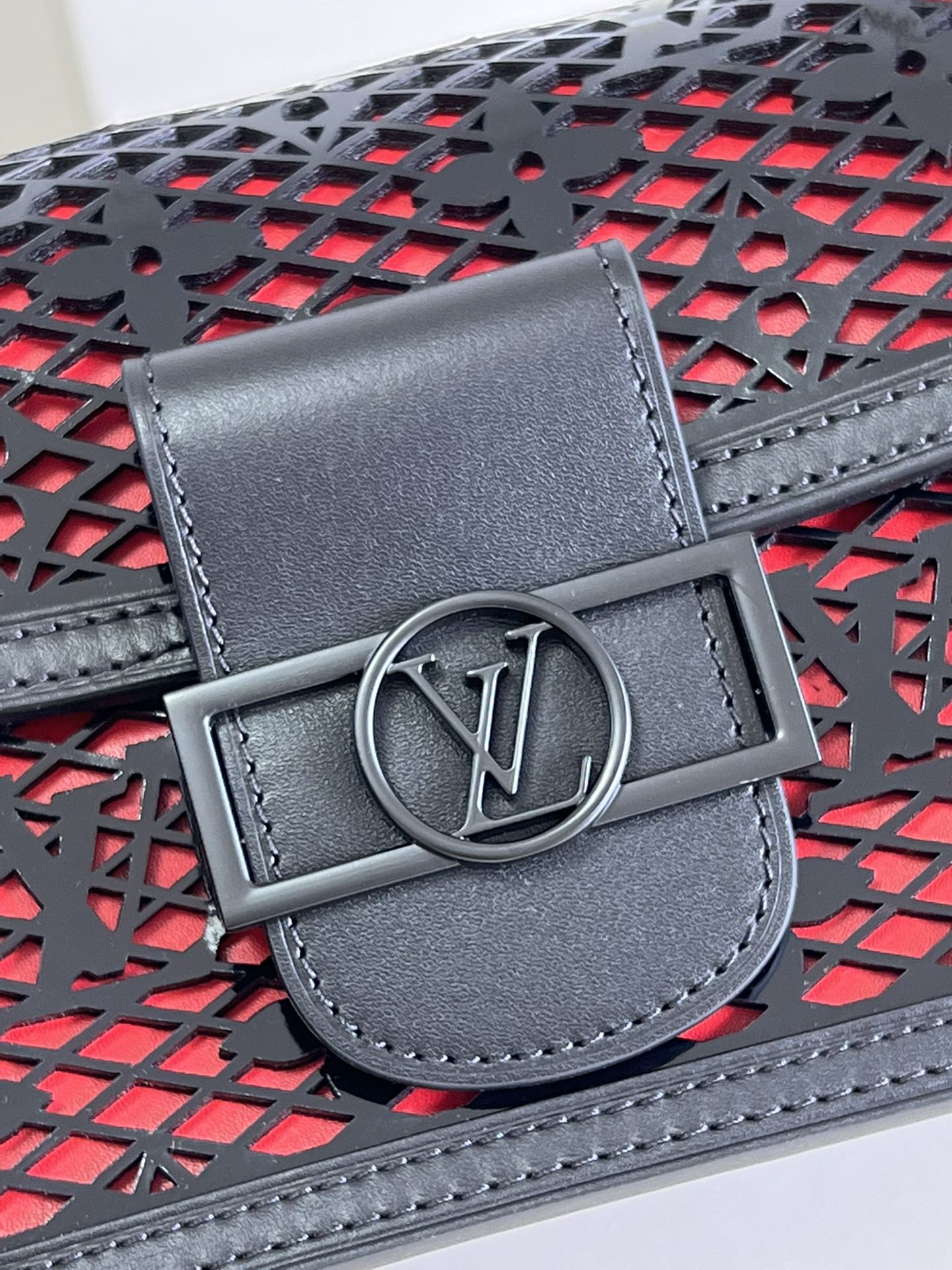 LV Limited Mini Dauphine Bags By Nicolas GhesquiÃƒÂ¨re With Monogram LaGLAMI Black For Women 20cm LV M20595