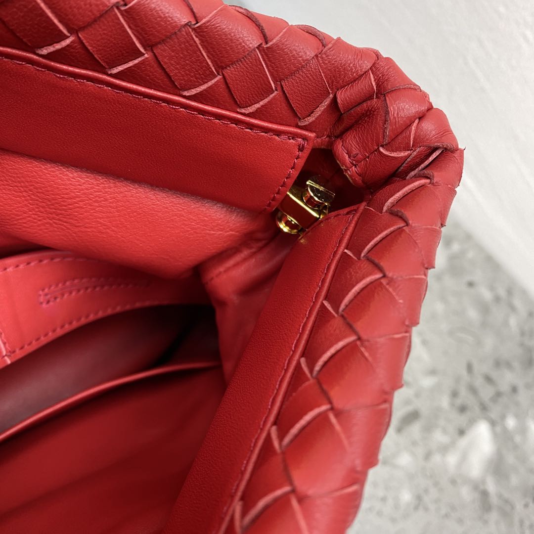 GLAMI Intrecciato Shoulder Bag Red, For Women, WomenÃ¢â‚¬â„¢s Bags 10.2in/26cm