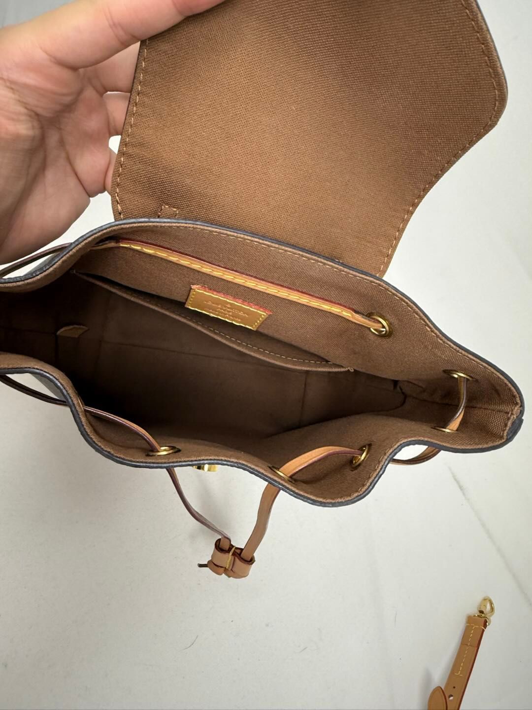 GLM-Monogram Montsouris BB Backpack Natural B21-80