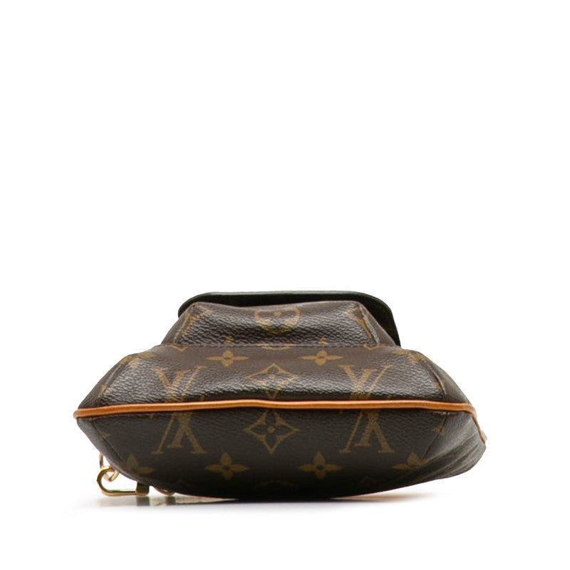 Louis Vuitton Monogram Partition Pouch M51901 Brown PVC Leather  Louis Vuitton