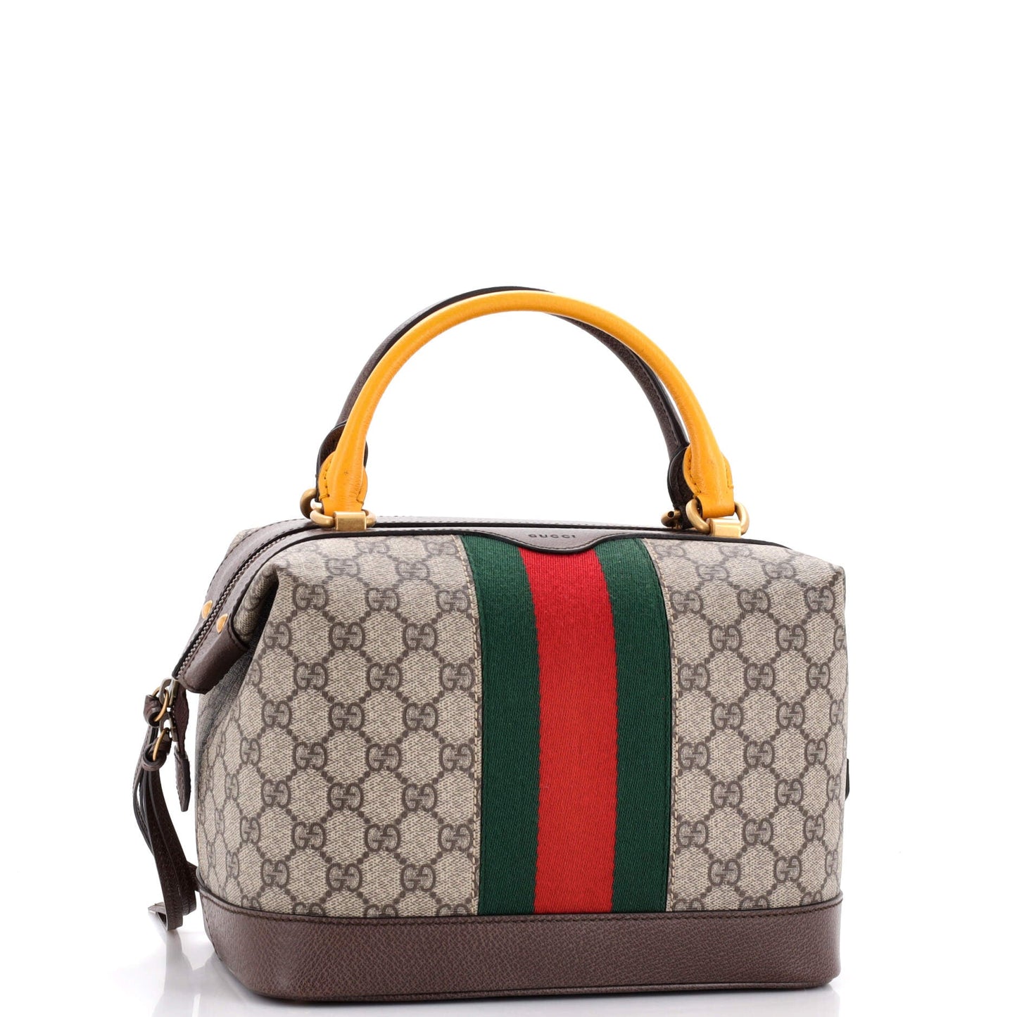 Web Bowler Bag GG Coated Canvas Medium