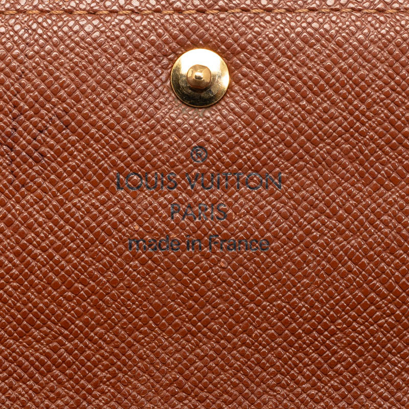 Louis Vuitton Monogram M61734 Long Wallet PVC Brown