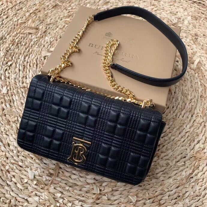 GLAMI Quilted MeGLAMIum Lola Bag Monogram Black For Women, Bags 11in/28cm 80217011