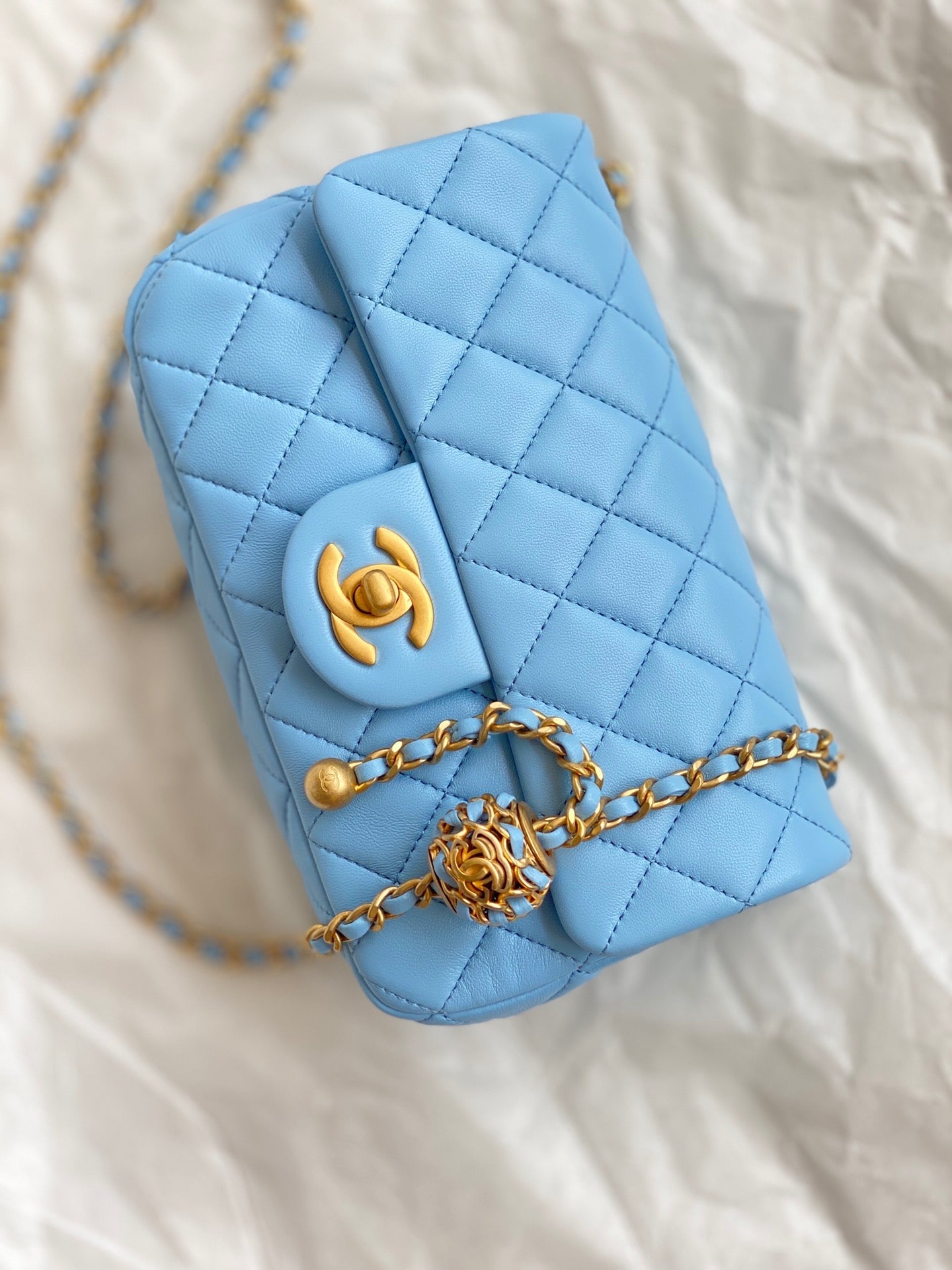 CHLMini Flap Bag Blue For Women, Women’s Bags 7.9in/20cm