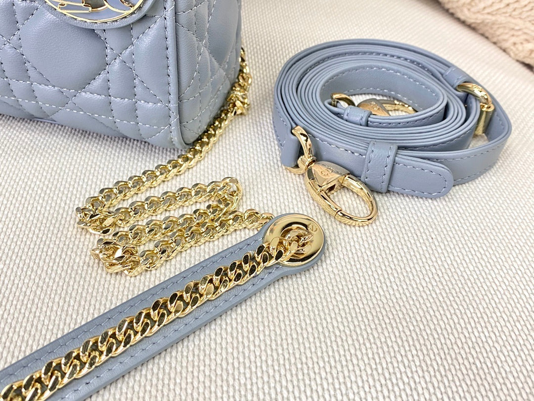 GLAMI Mini Lady Bag Blue For Women 6.5in/17cm CD M0505SLOI