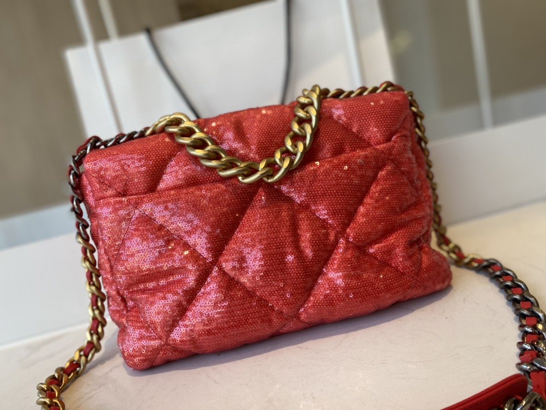 CHL 19 GlamIap Bag Gold Hardware Red For Women Handbags, Shoulder Bags 10.2in/26cm AS1160Ã‚Â 