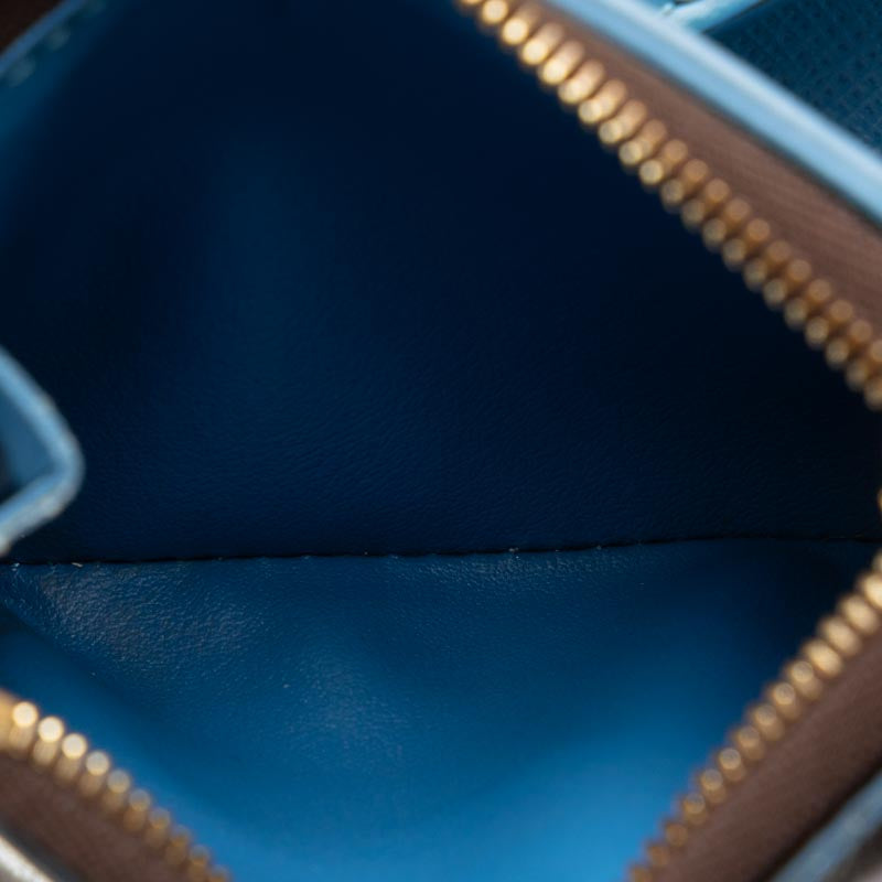 Louis Vuitton Monogram M63881 Long Wallet PVC/Leather Blue-Jean Brown