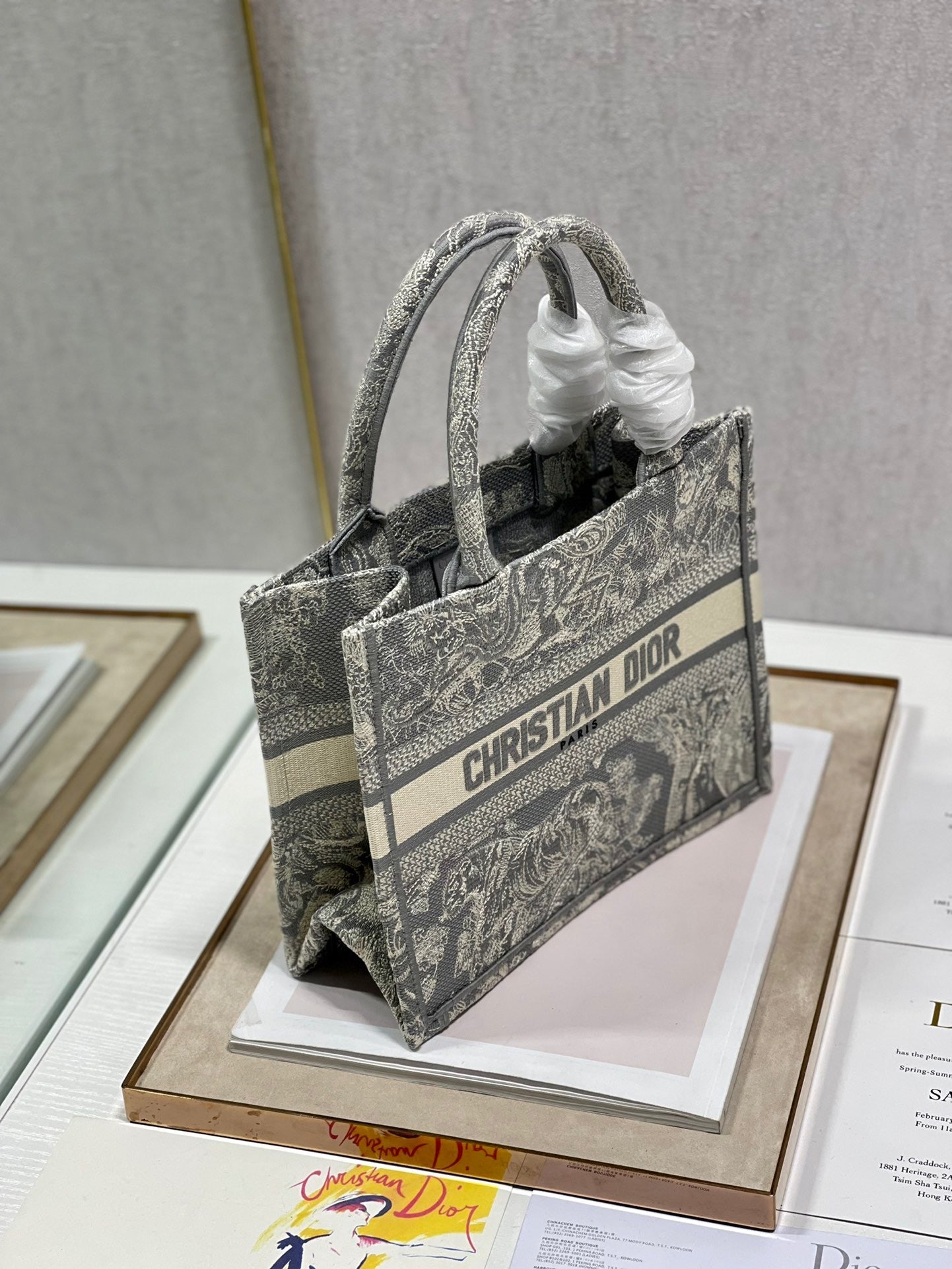 GLAMI Small Book Tote Grey, For Women, WomenÃ¢â‚¬â„¢s Handbags 26.5cm/10.5in CD