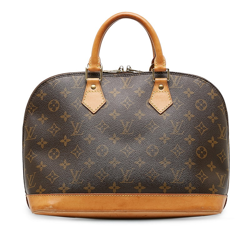 Louis Vuitton Monogram Alma Handbag M53151 Brown PVC Leather Lady Louis Vuitton