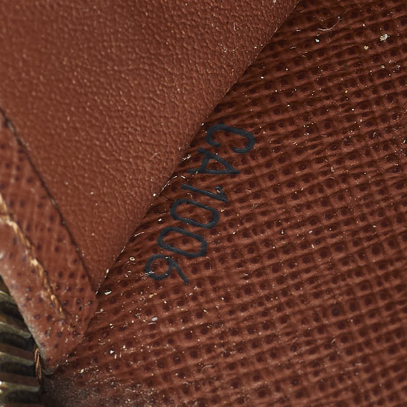 Louis Vuitton Monogram  Wallet Round  Long Wallet M60017 Brown PVC Leather  Louis Vuitton