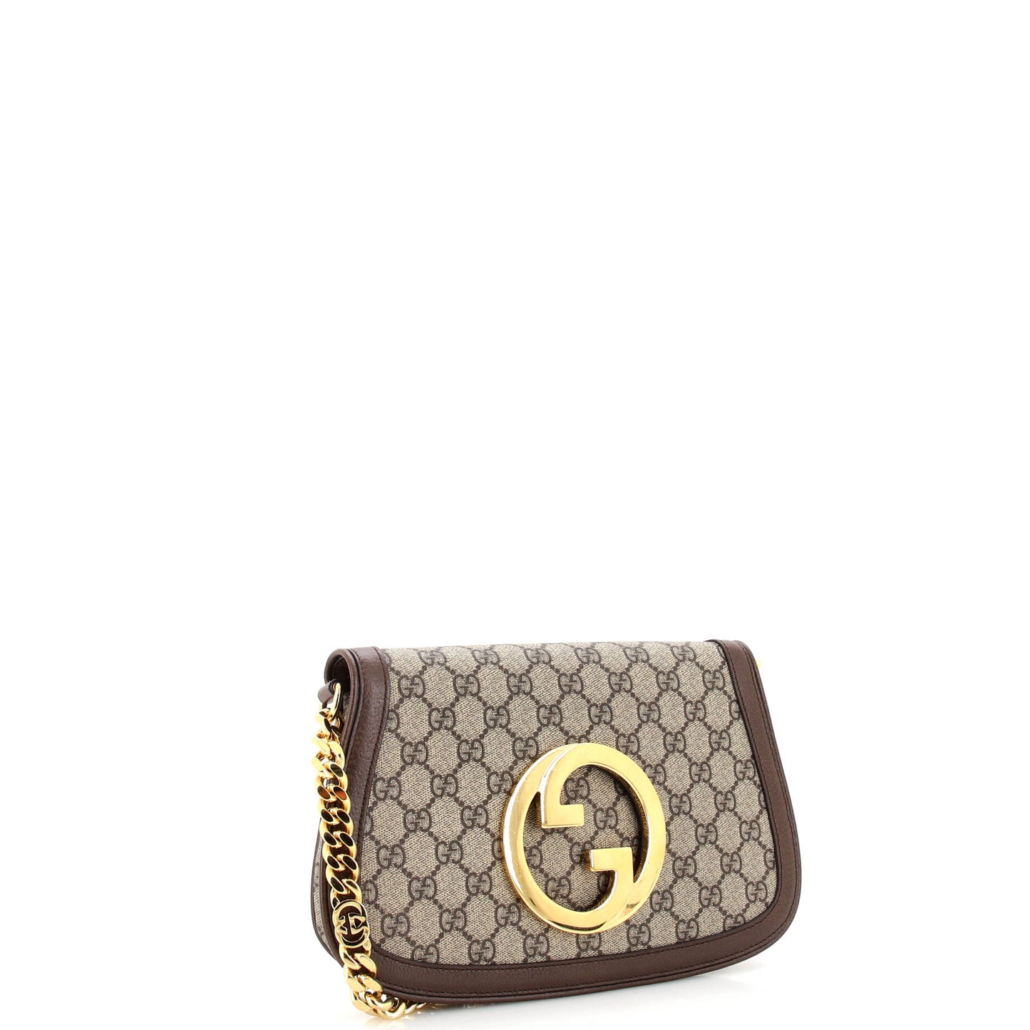 Blondie NM Chain Flap Bag GG Coated Canvas Small