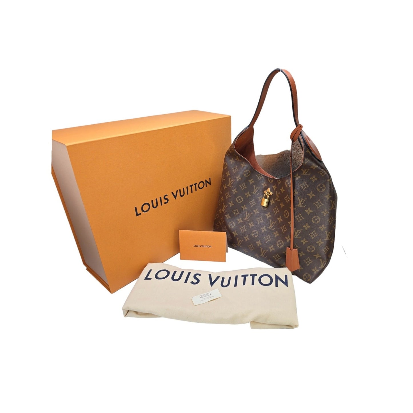 Louis Vuitton Monogram Canvas Flower Hobo Caramel