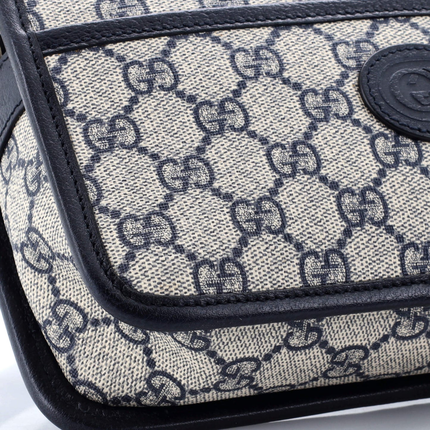Interlocking G Patch Camera Bag GG Coated Canvas Mini