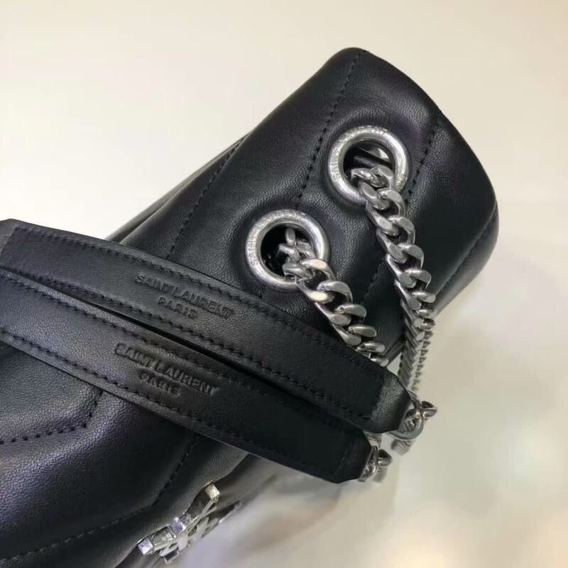 GLAMI Loulou Small Chain Bag In MatelassÃƒÂ© "Y" Black For Women 9.8in/23cm YSL 494699DV7261000