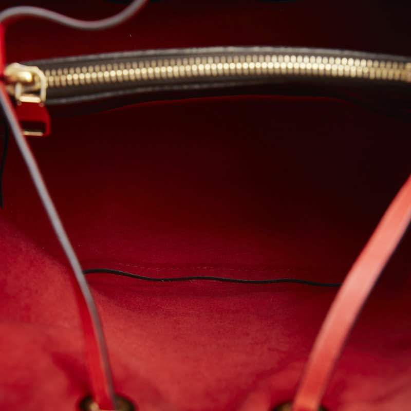 Louis Vuitton Monogram M44021 PVC/Ledger Shoulder Bag Cocklic Red Brown