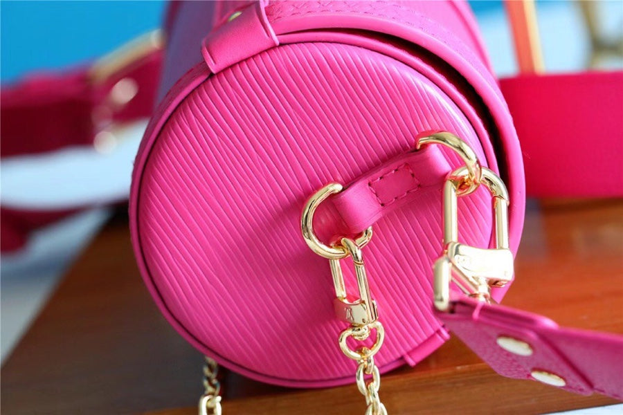 LV Papillon Trunk Epi Pink For Women, WomenÃ¢â‚¬â„¢s Bags, Shoulder And Crossbody Bags 7.5in/19cm LV