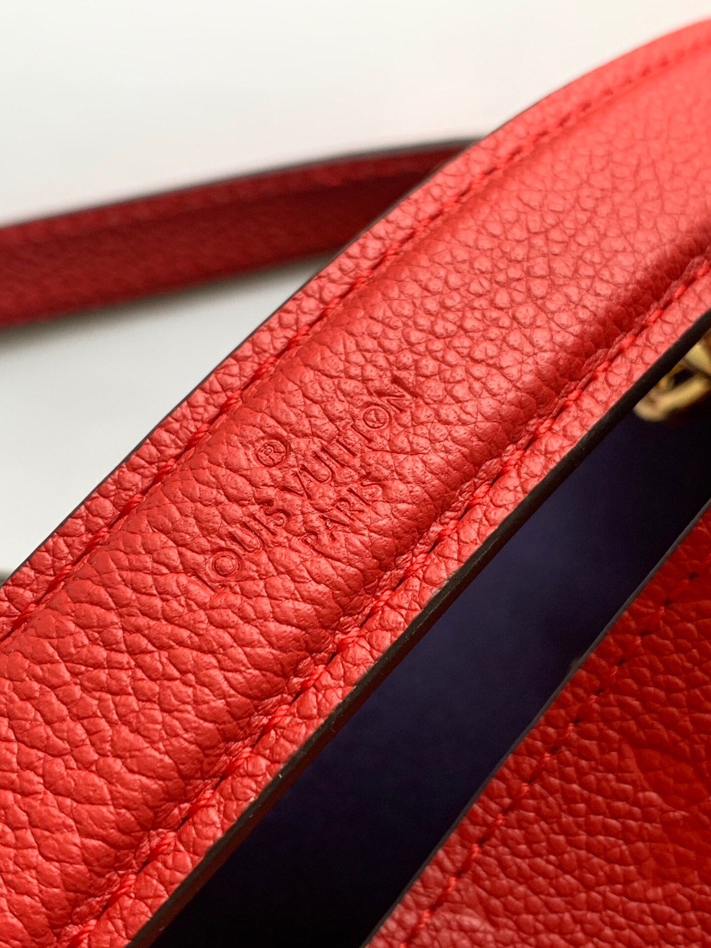 LV NeoNoe MM Bucket Bag Monogram Empreinte Red For Women, WomenÃ¢â‚¬â„¢s Bags, Shoulder Bags 10.2in/26cm LV