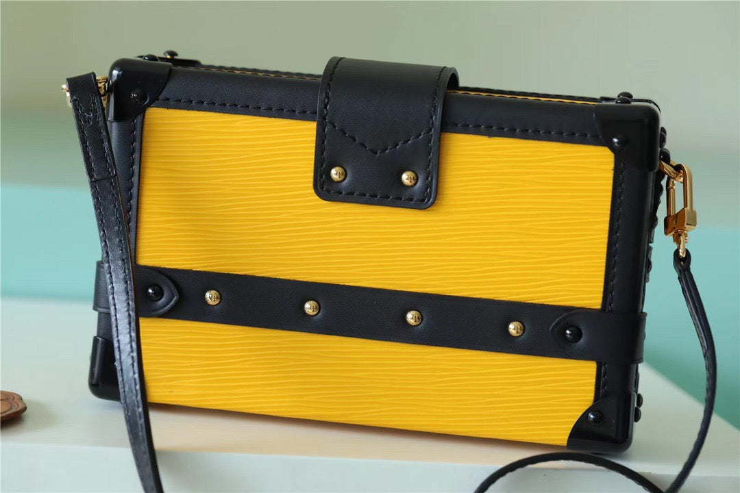 LV Petite Malle Epi Yellow For Women,  Shoulder And Crossbody Bags 7.9in/20cm LVÃ‚Â 