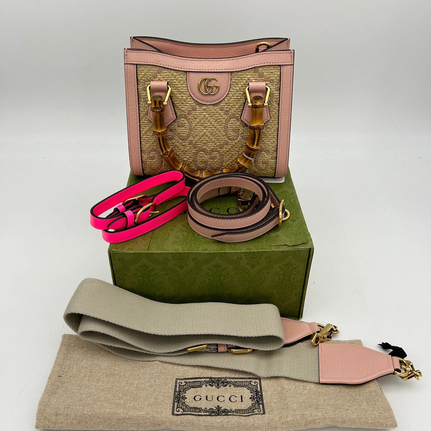 GLM-- Diana Mini Tote Pink Japan Exclusive Bag