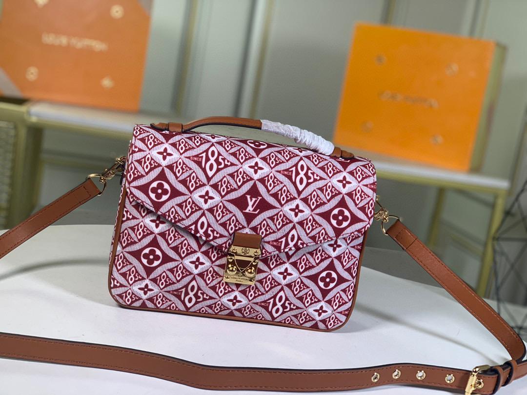 LV SinGLAMI 1854 Pochette Metis Red For Women, WomenÃ¢â‚¬â„¢s Handbags, Shoulder And Crossbody Bags 9.8in/25cm LV