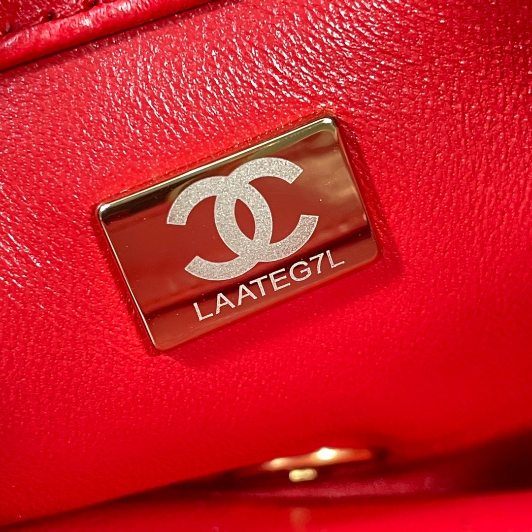 CHL GlamIap Bag Gold Hardware Red For Women Handbags, Shoulder Bags 7.9in/20cm AS3366
