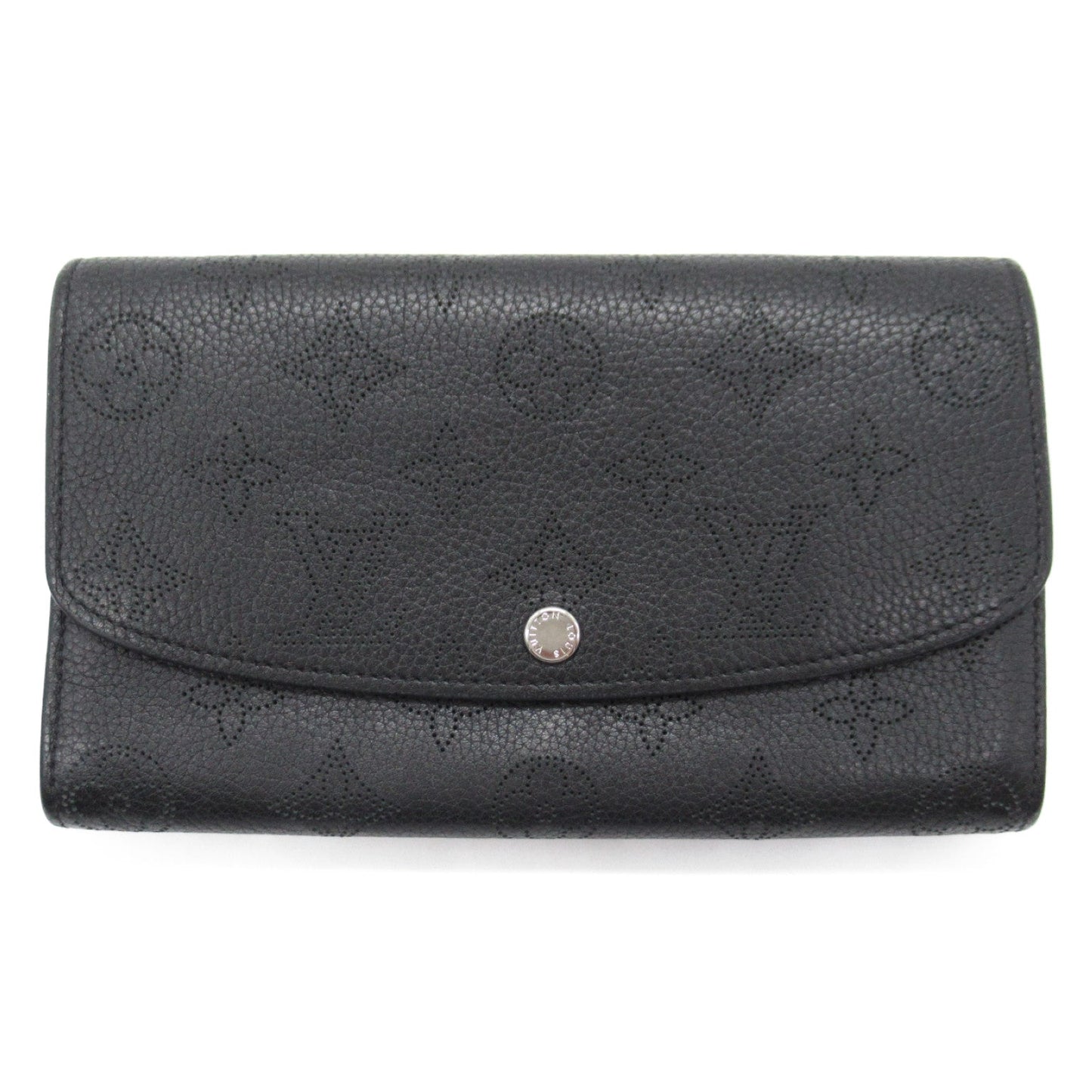 Louis Vuitton Louis Vuitton Portefolio Iris Round Long Wallet Leather Machina  Black M60143