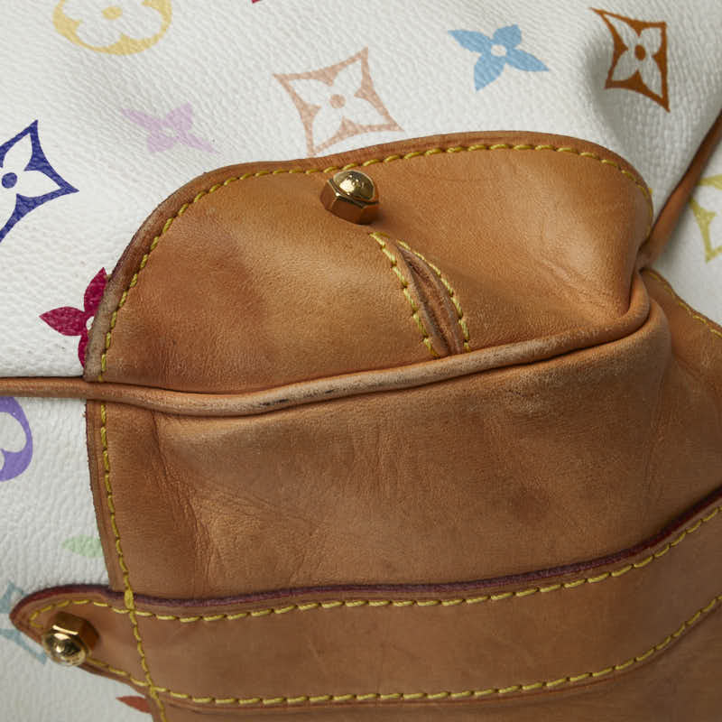 Louis Vuitton Monogram Multicolor M40195 Shoulder Bag PVC/Leather Bronze White Ladies Bike