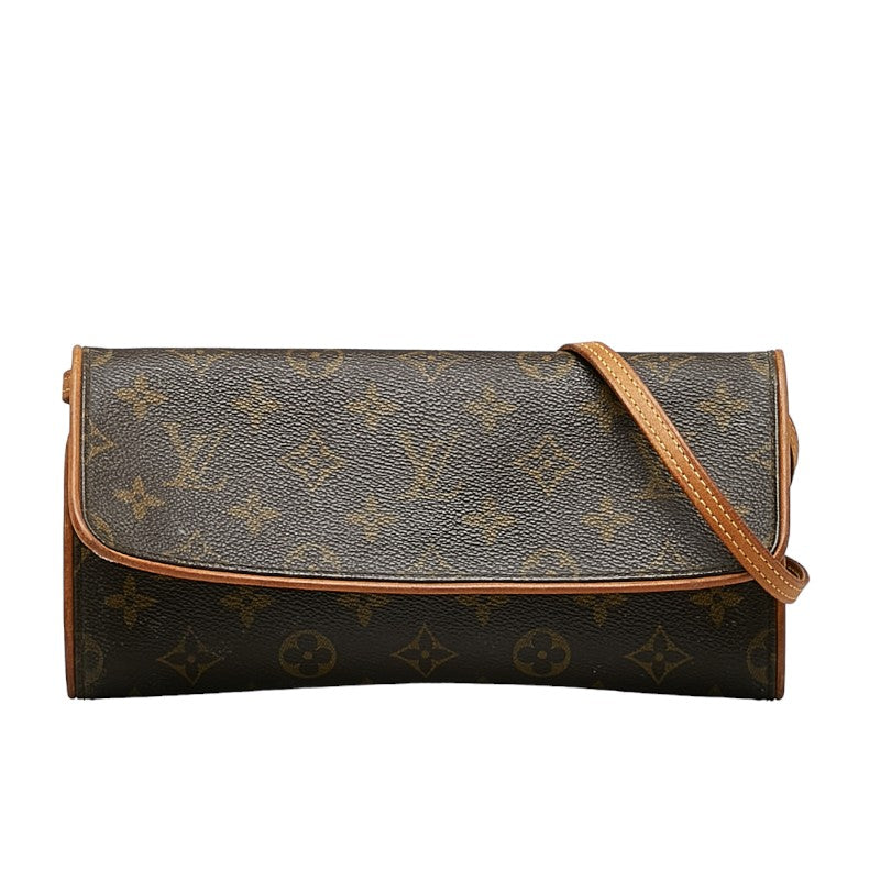 Louis Vuitton Monogram M51852 Shoulder Bag Leather Brown