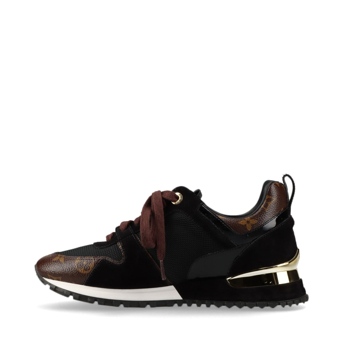 Louis Vuitton Runwayline 18 Years MeshLeather Trainers 37.5  Black×Brown CL0188 Monogram  Bag