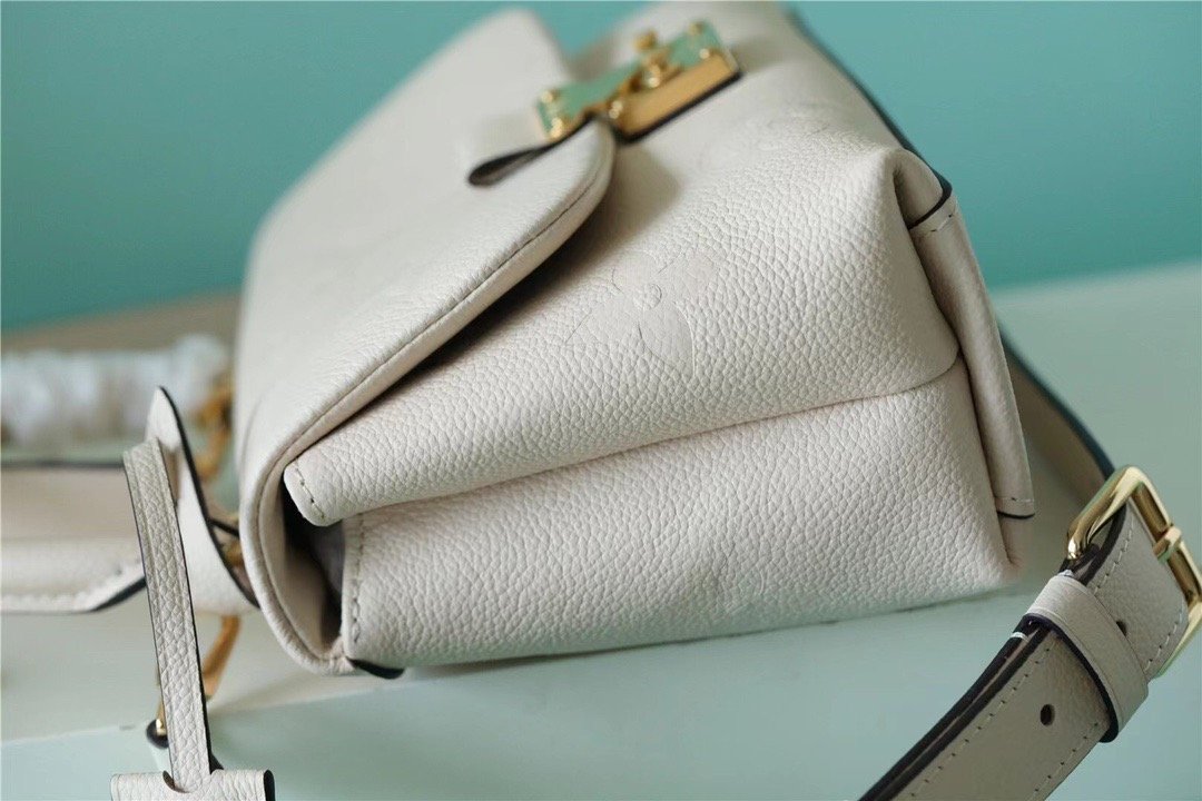 LV Madeleine GLAMI Monogram Empreinte Creme Beige For Women,  Shoulder and Crossbody Bags 9.4in/24cm LV M46008