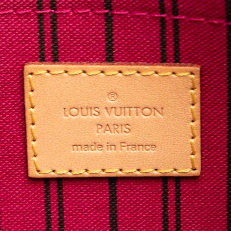 LOUIS VUITTON Neverfull MM Clutch Pouch Monogram Brown Ladies