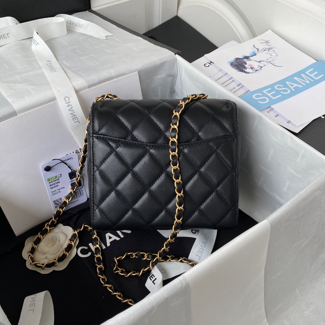 CHLMini Flap Bag Black For Women, Women’s Bags 6.7in/17cm