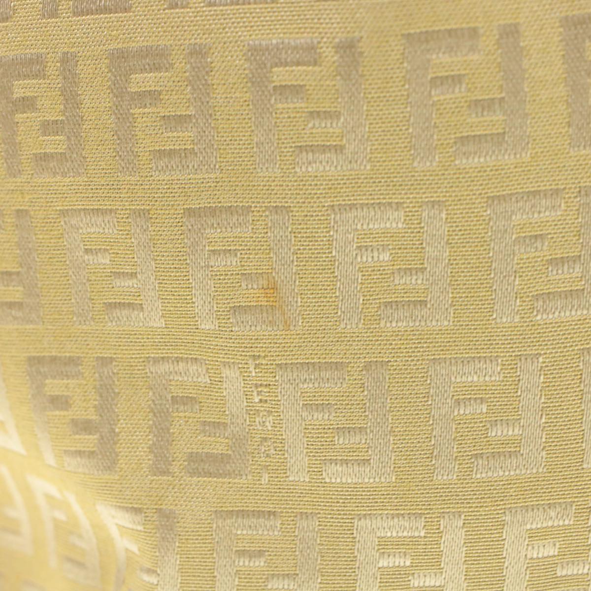 FENDI Zucchino Canvas Tote Bag Beige am136b