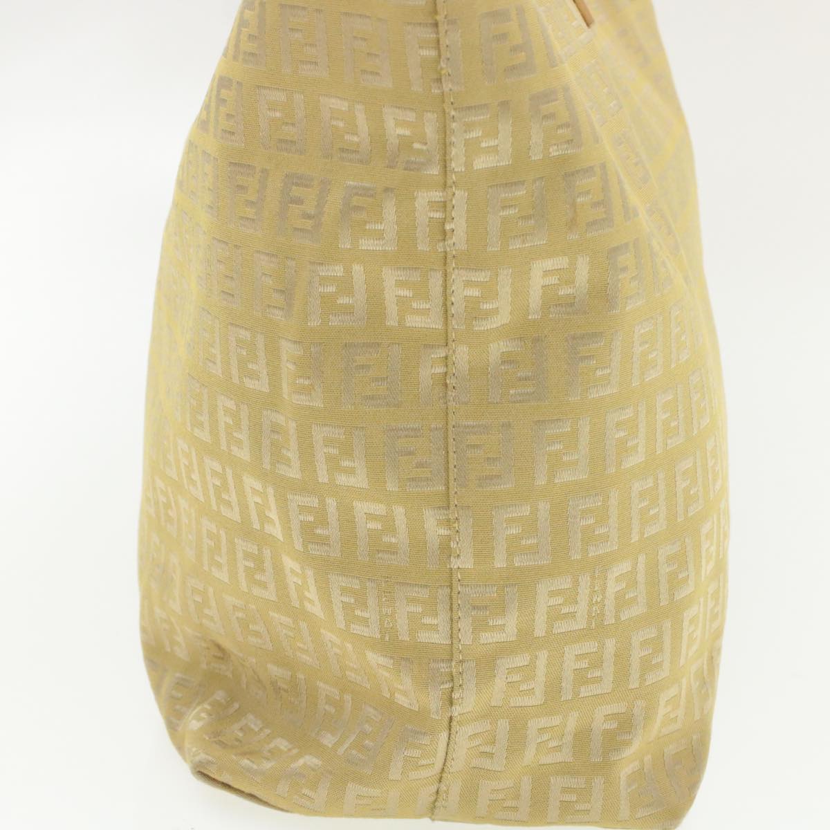 FENDI Zucchino Canvas Tote Bag Beige am136b