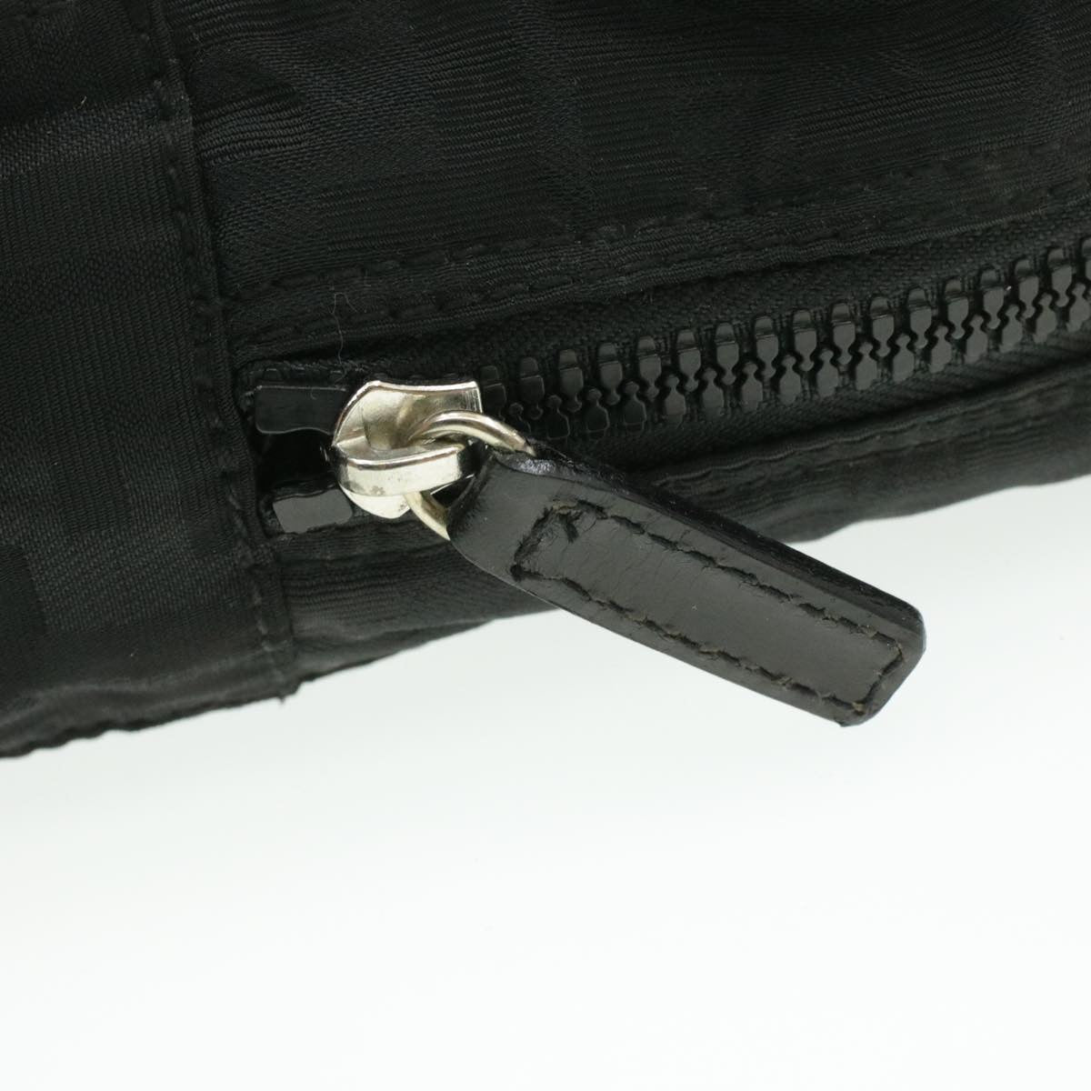 FENDI Zucca Canvas Backpack Nylon Black am149b