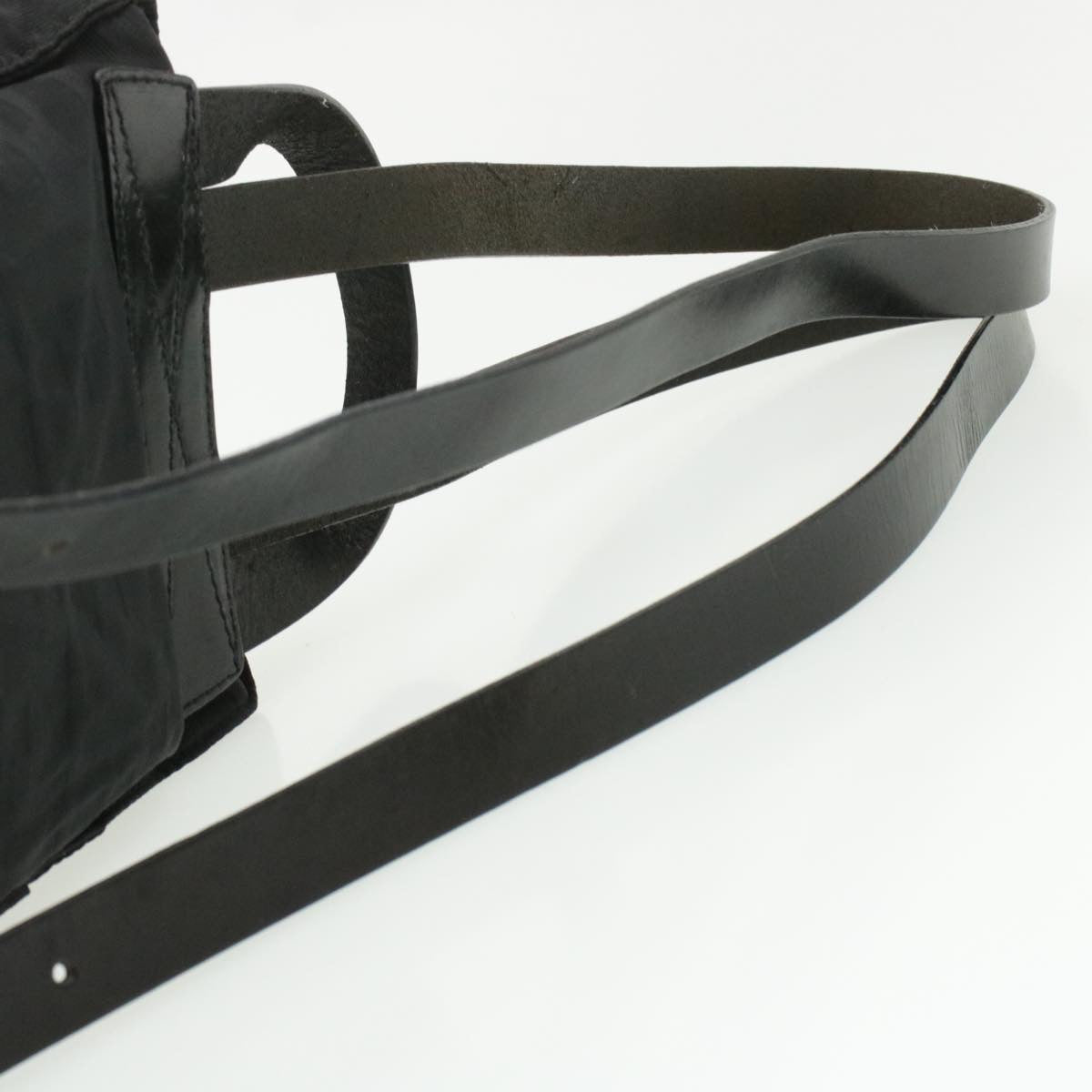 FENDI Zucca Canvas Backpack Nylon Black am149b