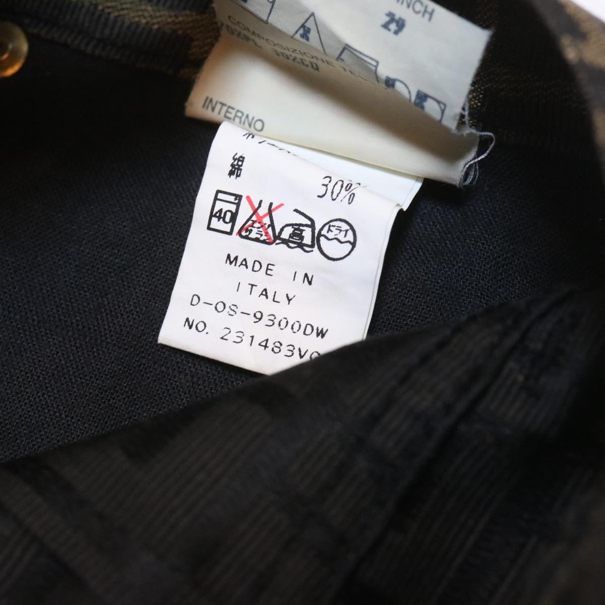 FENDI Zucca Canvas Pants Brown Black am225b