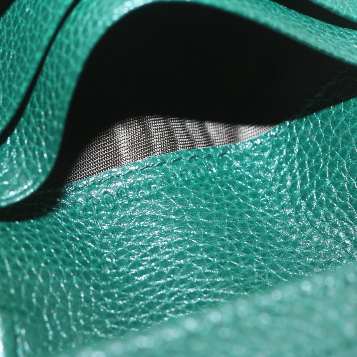 GUCCI Zumi Long Wallet Leather Green am272b