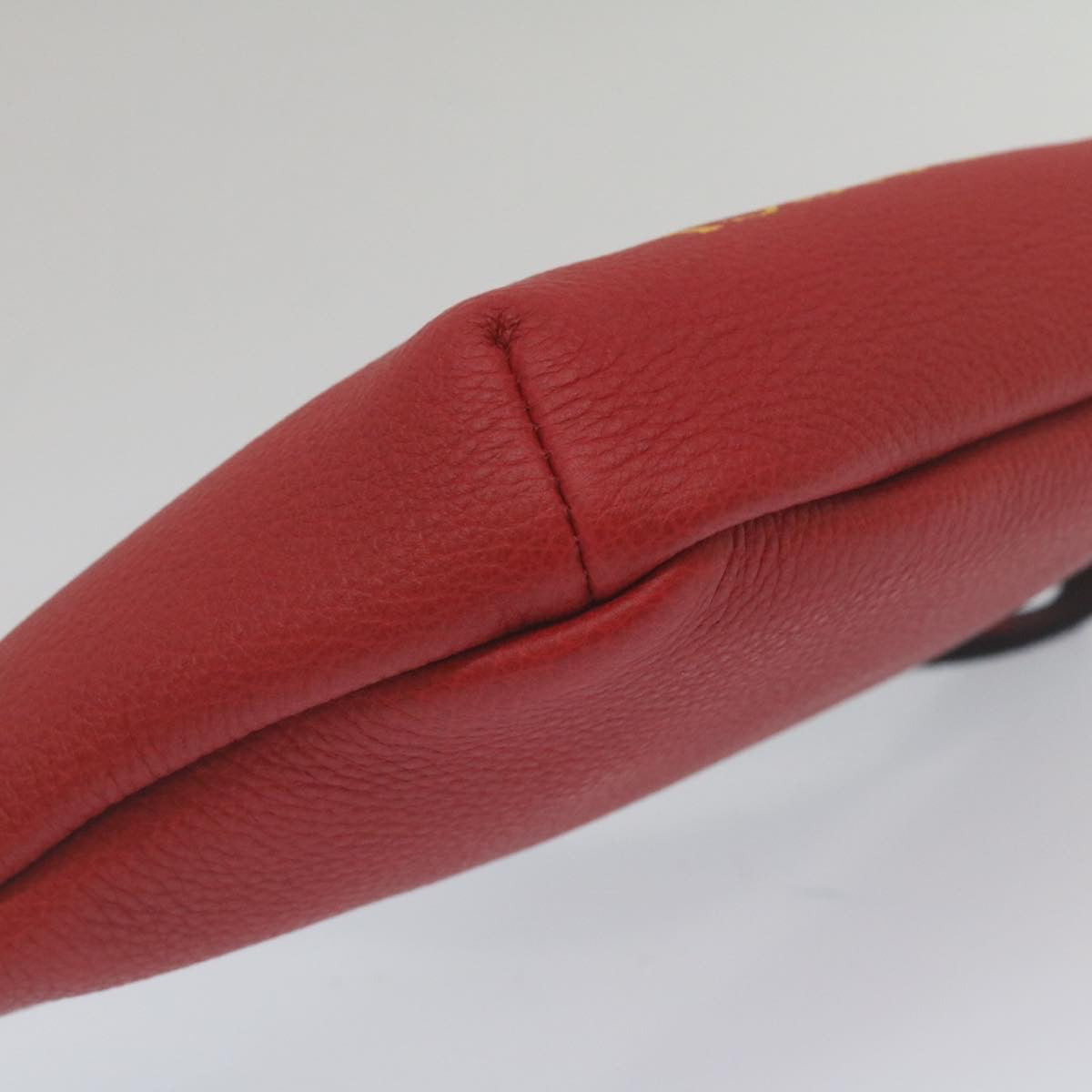 GUCCI Sherry Line Waist Bag Leather Red am462b