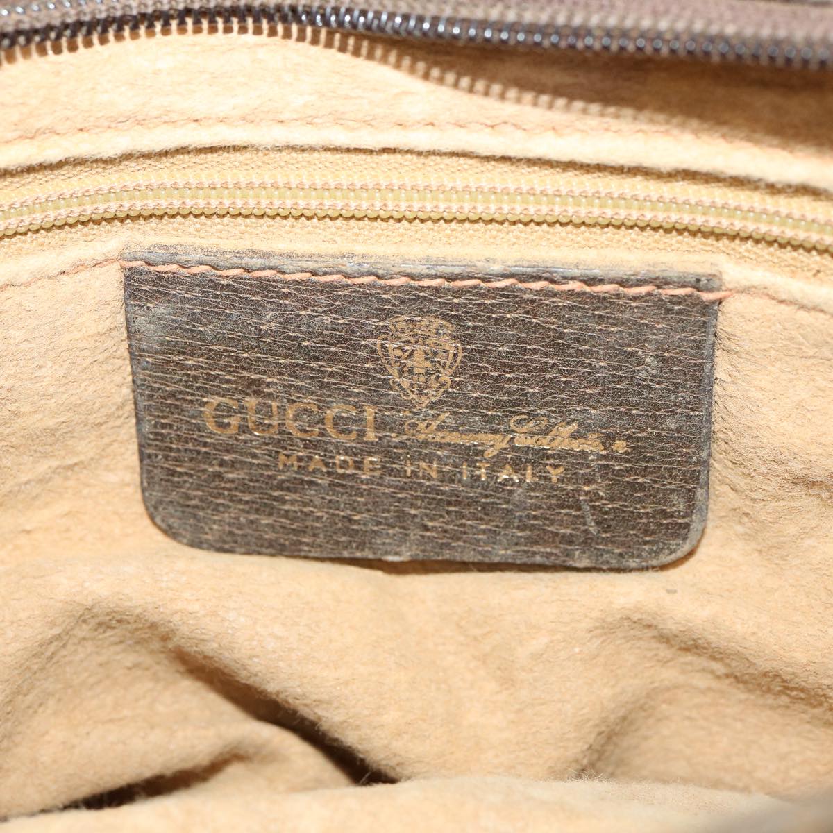 GUCCI Web Sherry Line GG Canvas Shoulder Bag Beige Red Green bs1024