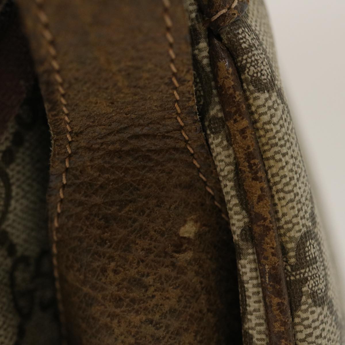 GUCCI Web Sherry Line GG Canvas Shoulder Bag Beige Red Green bs1024