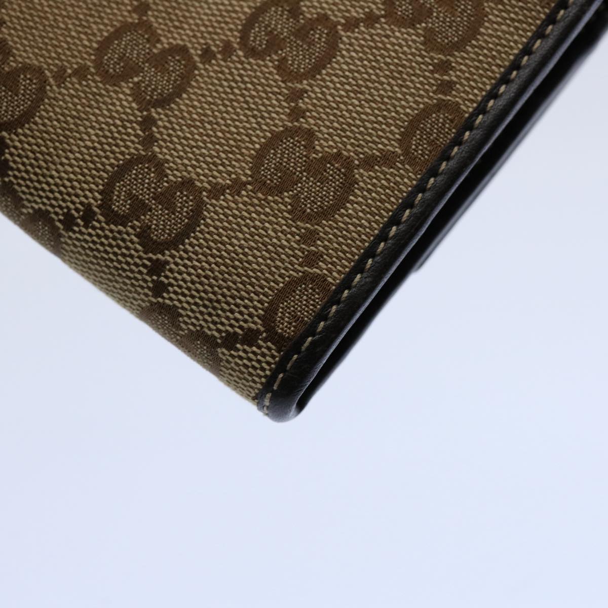 GUCCI GG Canvas Long Wallet Beige 251861 bs10353