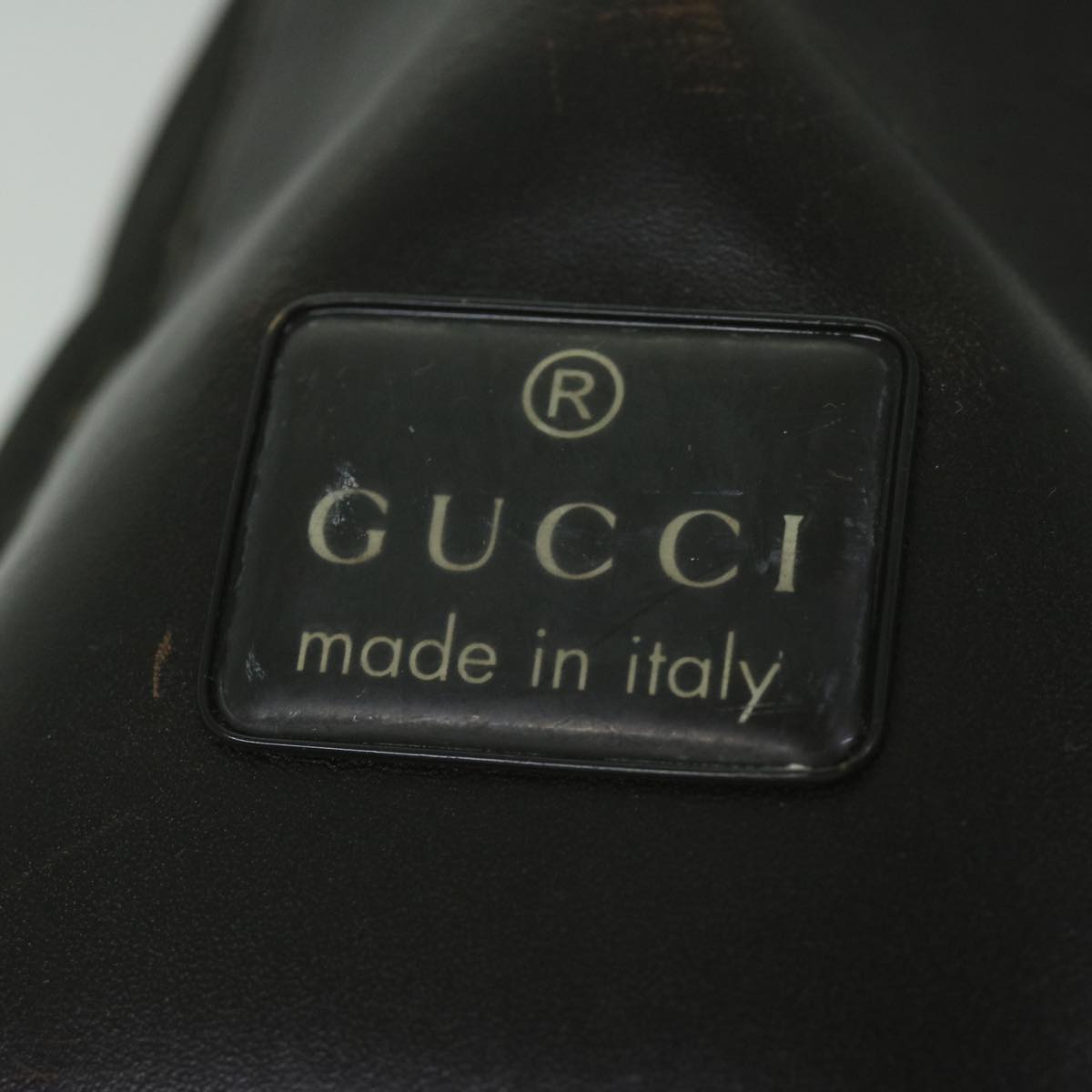 GUCCI Shoulder Bag Nylon Brown bs10421